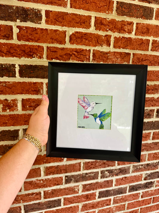 Black Framed Hummingbirds