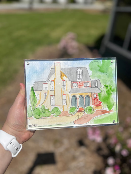 Watercolor House